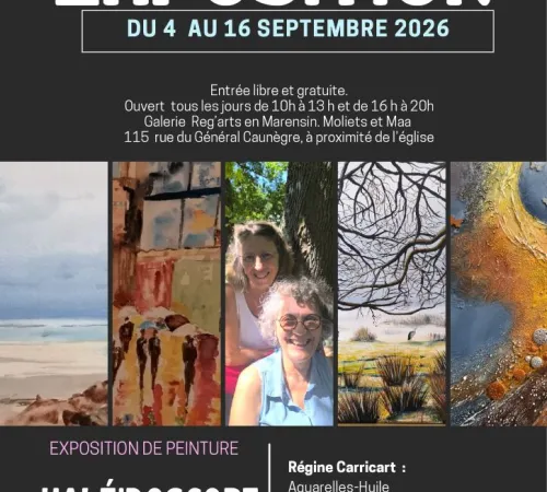 Exposition Kaléidoscope Isabelle Vidal et Régine Carricart