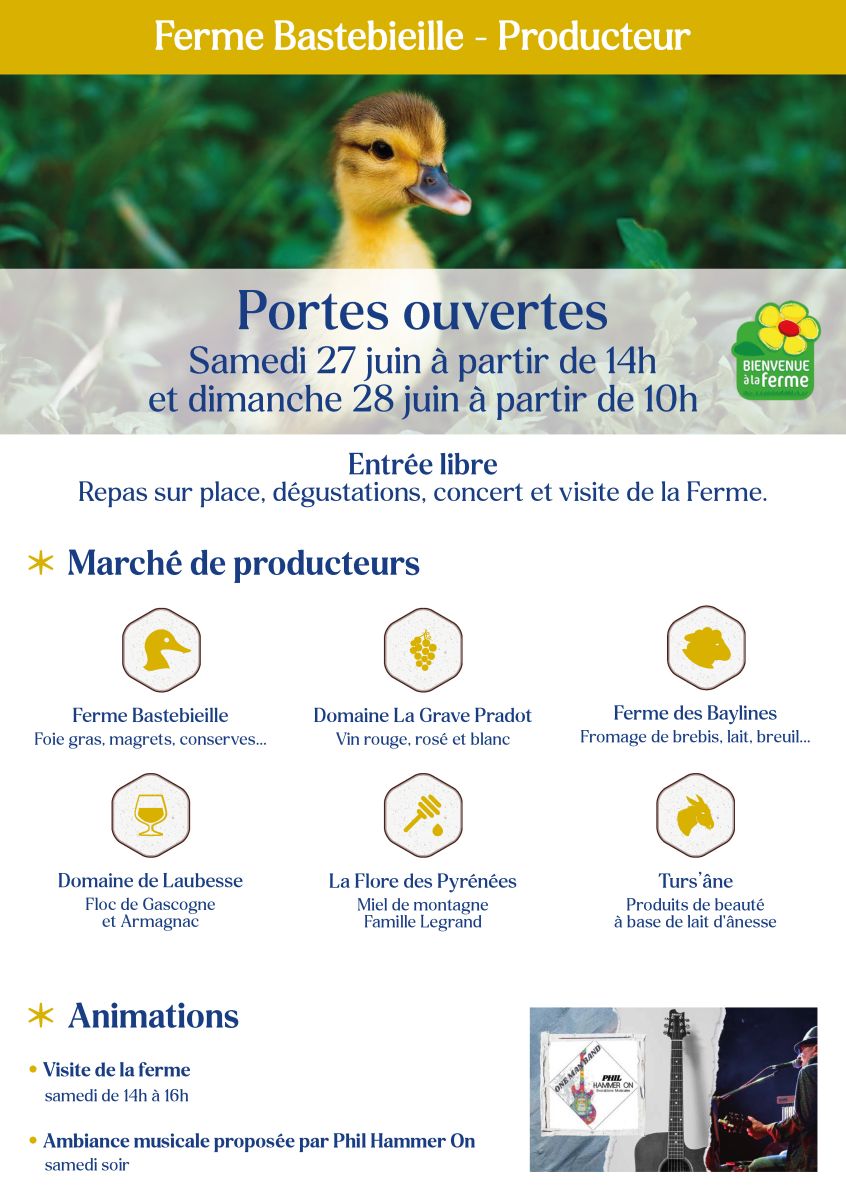 Journées Portes Ouvertes à la Ferme Bastebieille