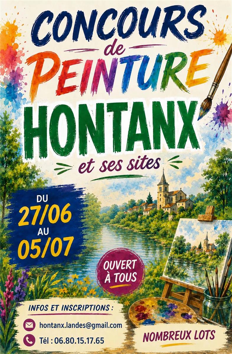Concours de peinture : Hontanx et ses sites