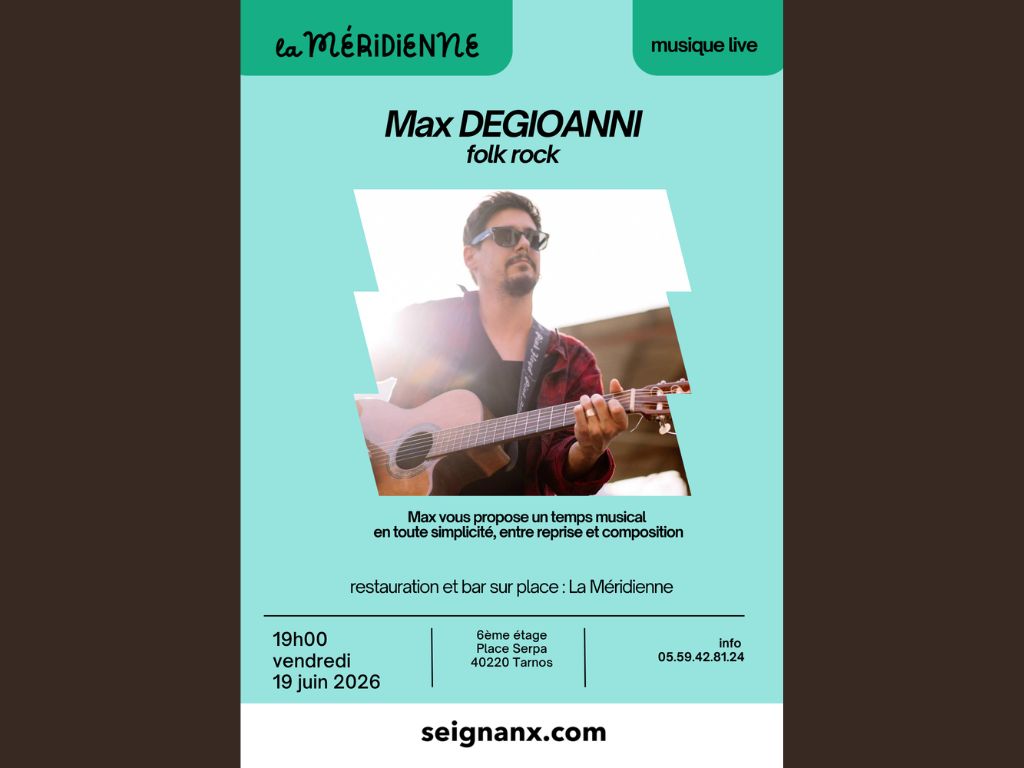 Max DEGIOANNI musique live