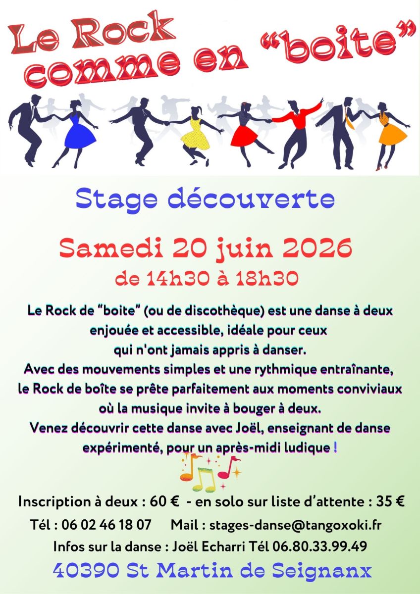 Stage de rock "comme en boite" à St Martin de  ...