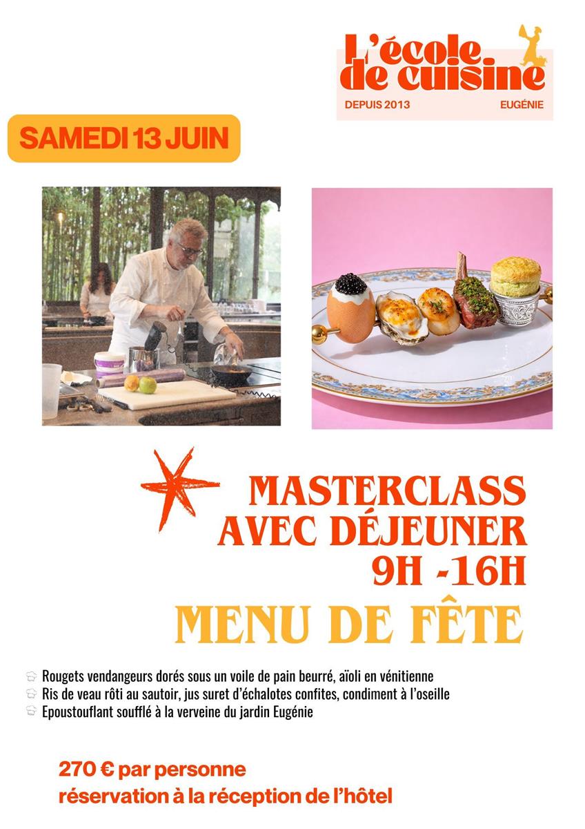 Masterclass avec déjeuner à l'école de cuisine