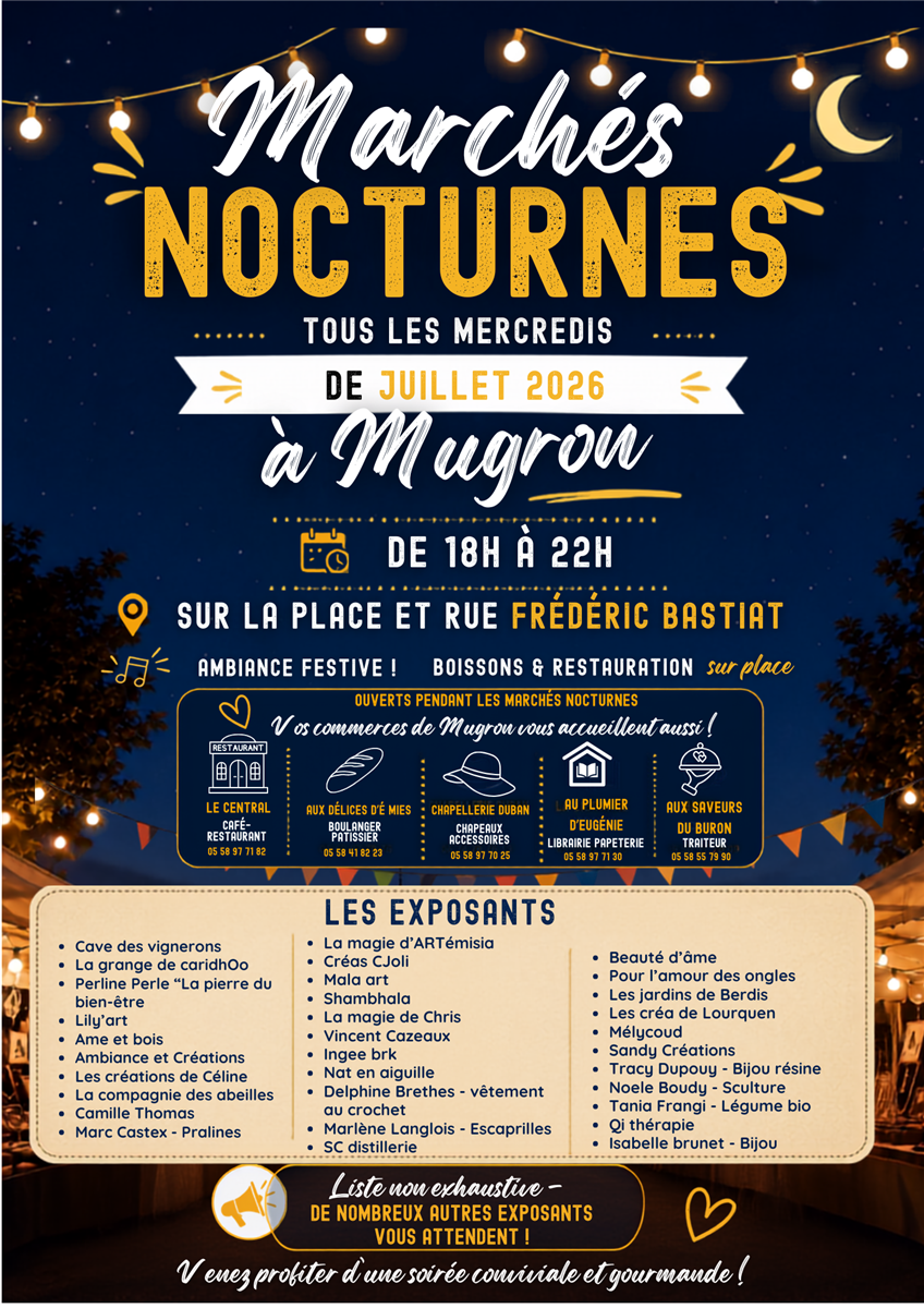 Marché nocturne de Mugron