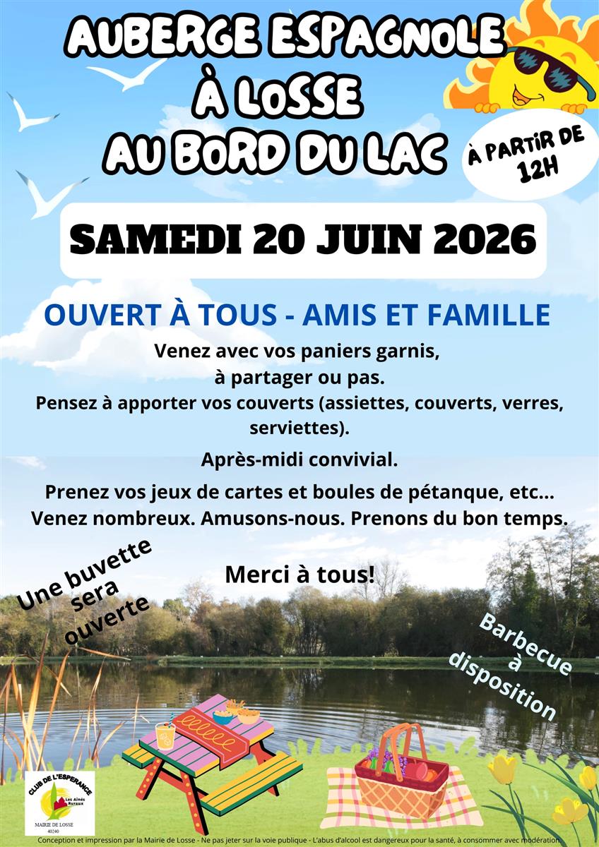 Auberge espagnole au bord du lac