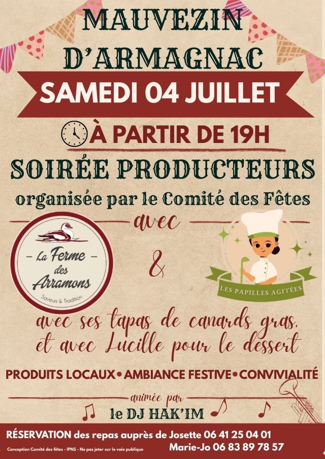 Soirée producteurs