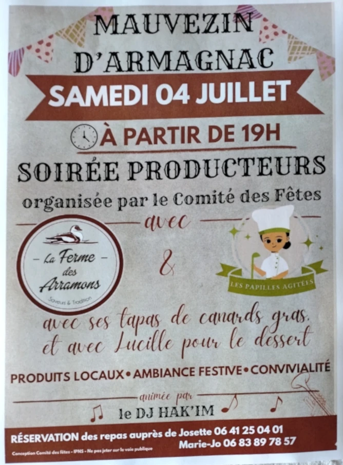 Soirée producteurs