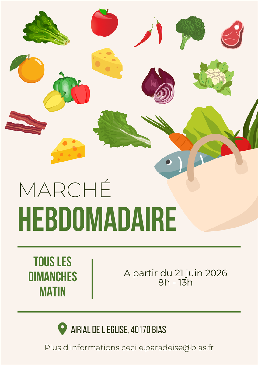 Marché de Bias - Crédit: mairie bias | CC BY-NC-ND 4.0