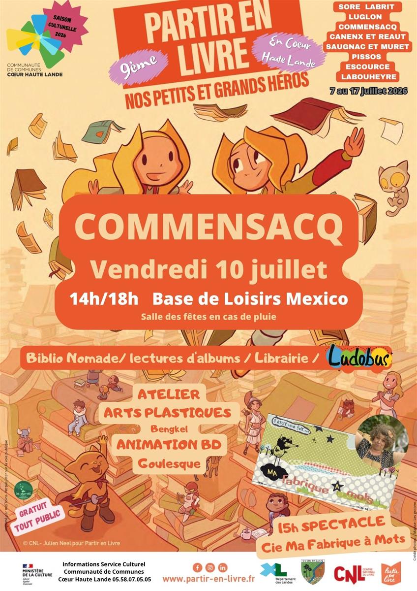 9ème Festival Partir en Livre en Coeur Haute Lande