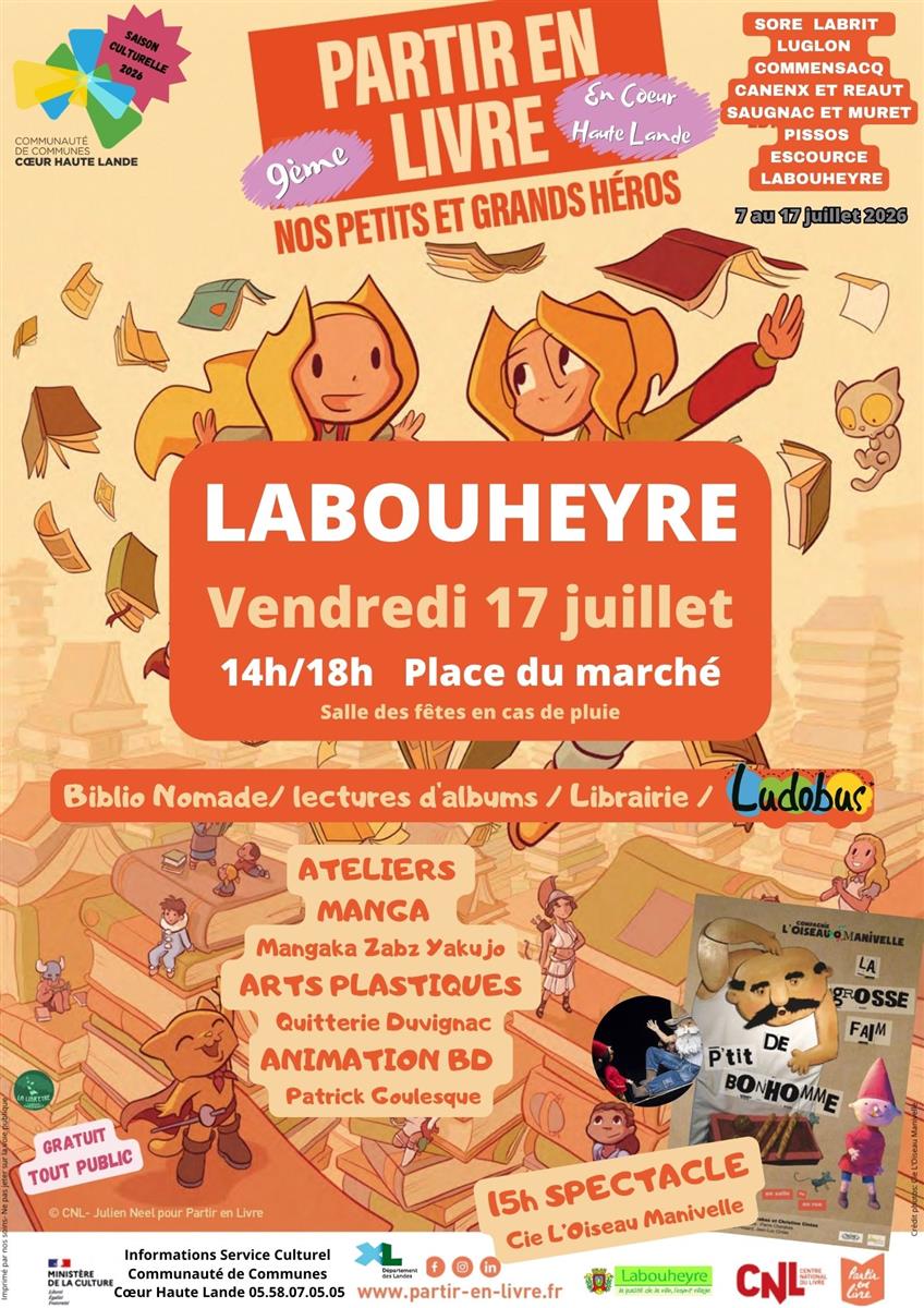 9ème Festival Partir en Livre en Coeur Haute Lande