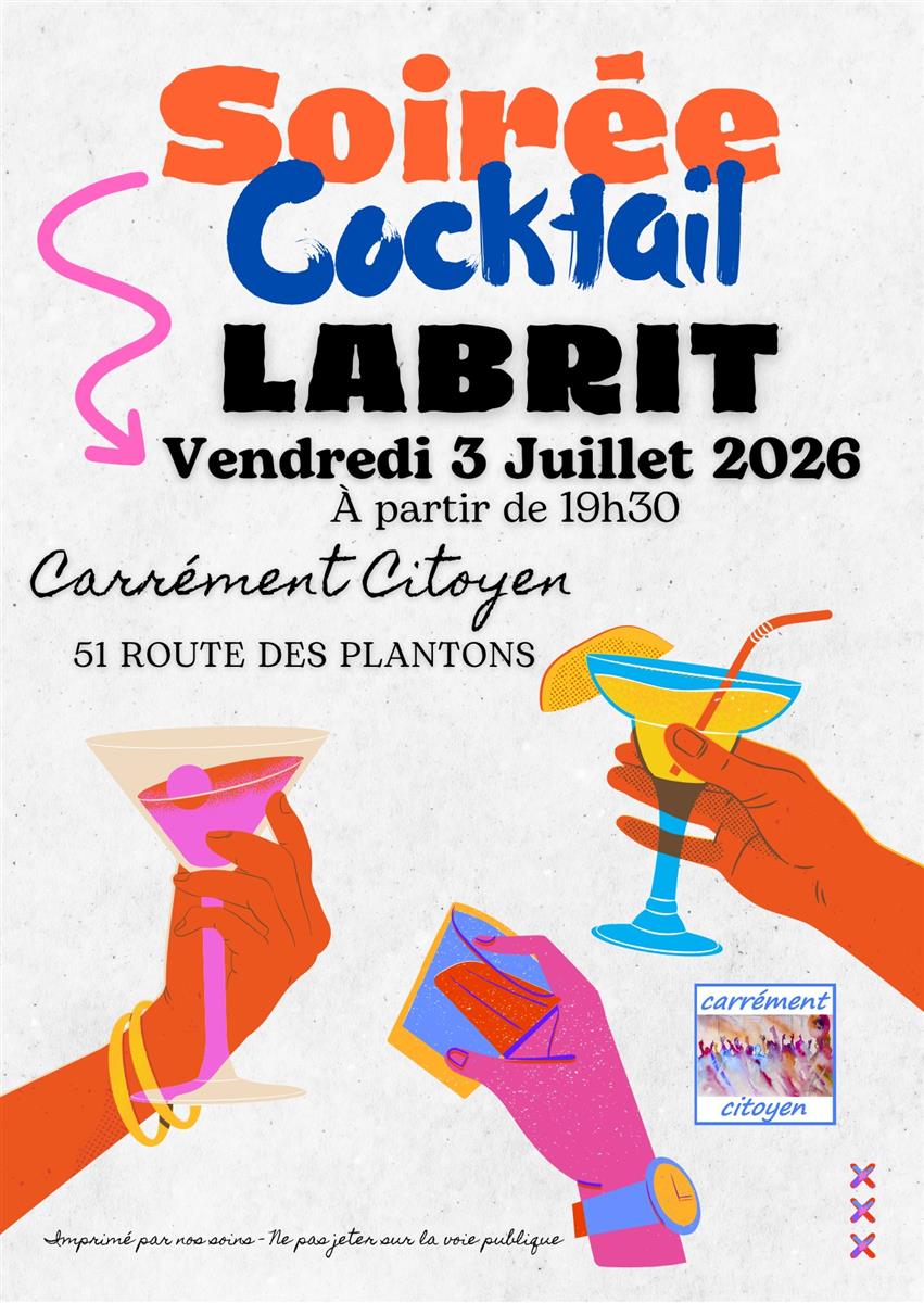 Soirée COCKTAIL à Carrément Citoyen
