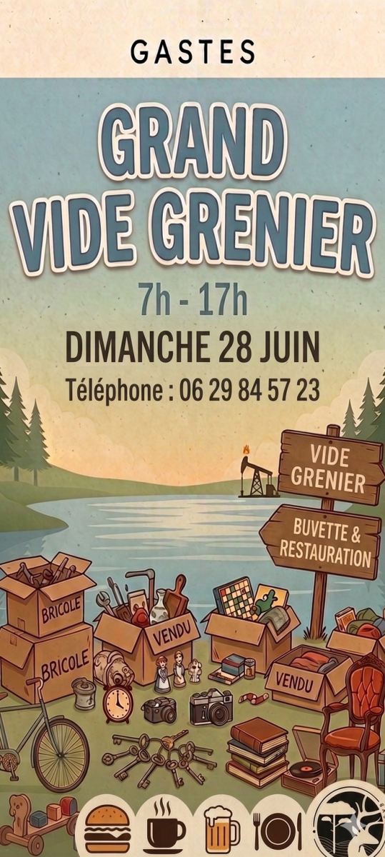 Vide grenier organisé par l'ACCA de Gastes