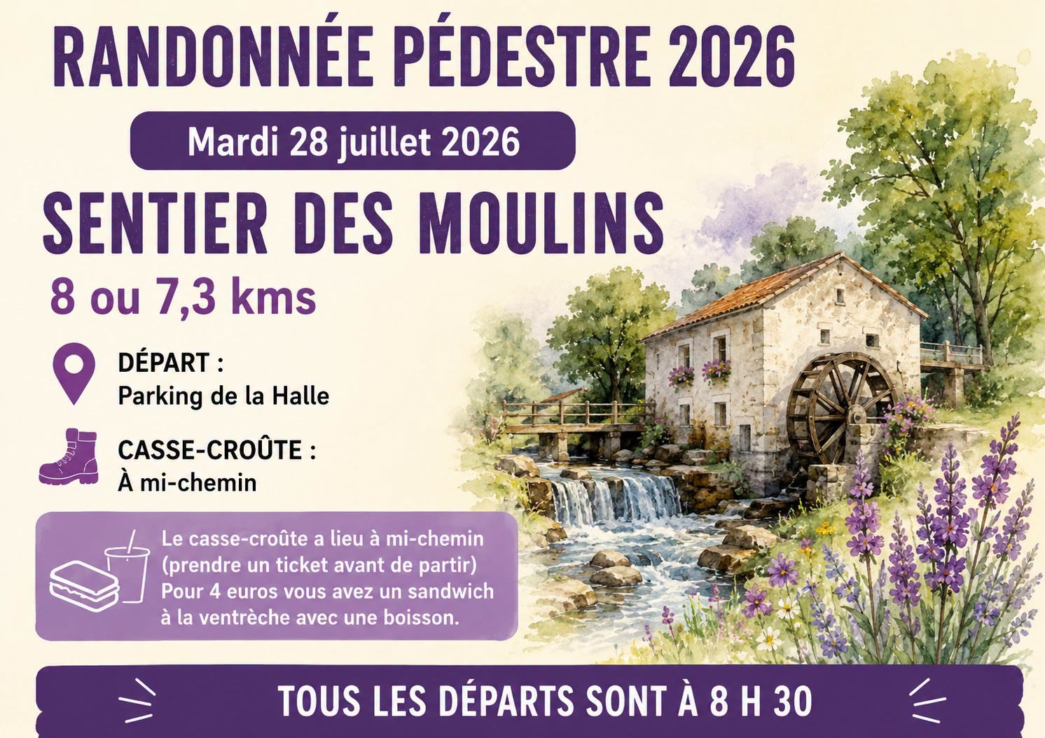 Randonnée pédestre : Sentier des moulins