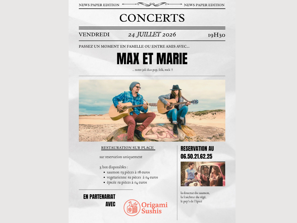 Concert Max et Marie