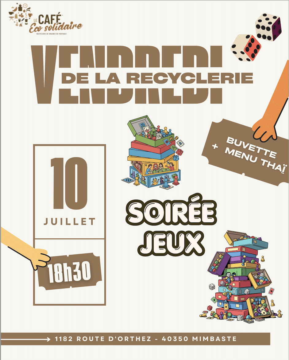 Vendredi de la Recyclerie – Soirée jeux