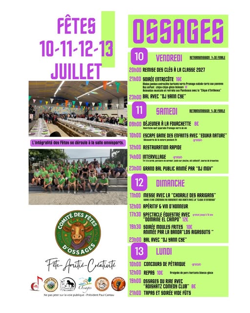 Ossages en fêtes