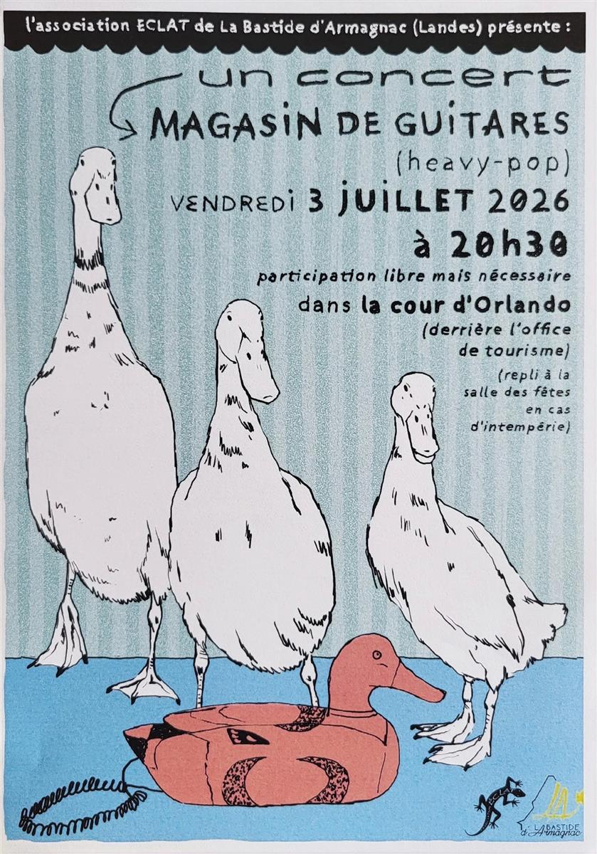 Concert : Magasin de guitares