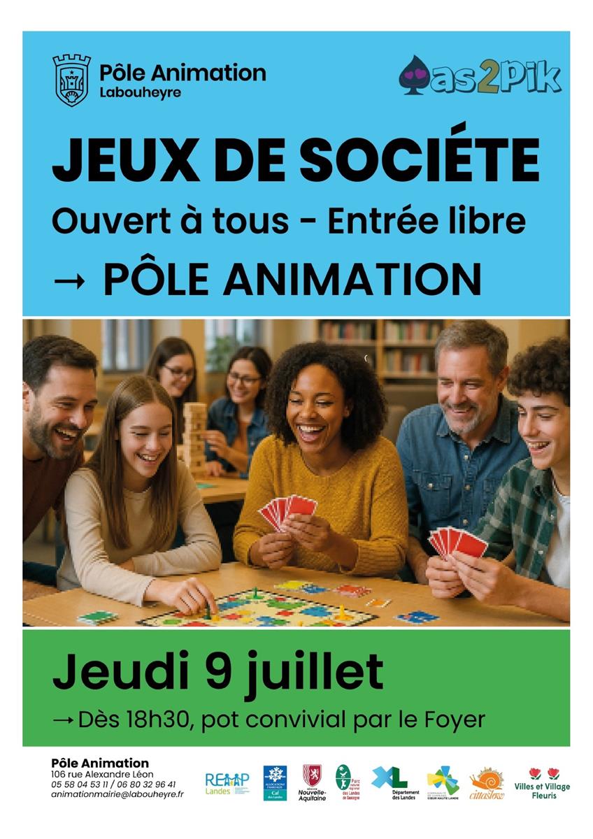 Soirée Jeux de société