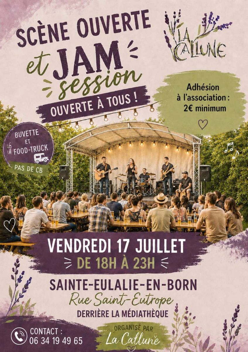 Scène ouverte à tous suivi d’une JAM