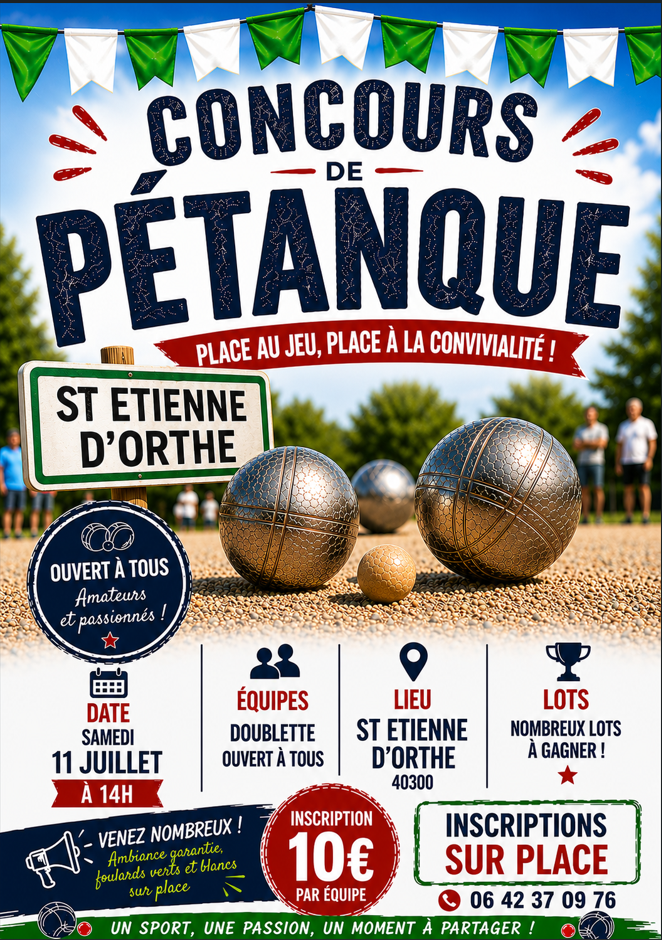 Concours de pétanque