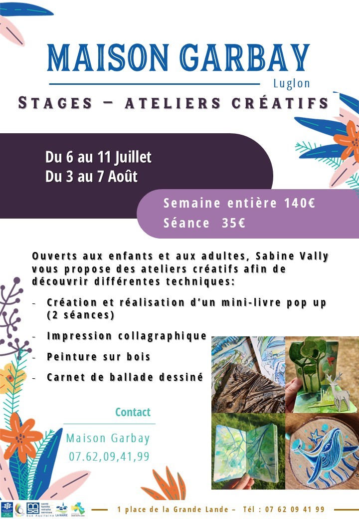 Stages - Ateliers créatifs