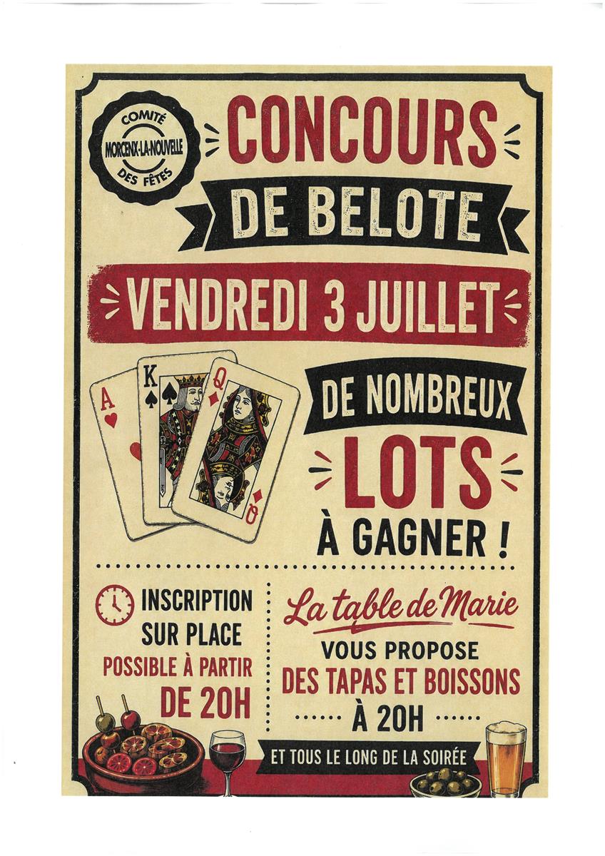 Concours de Belote - Comité des fêtes de Morcenx