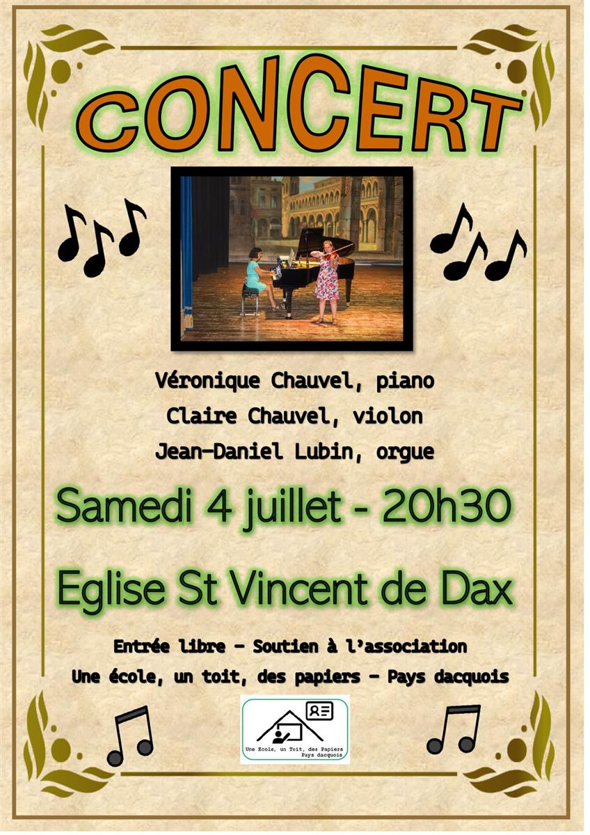 Concert Piano, violon,