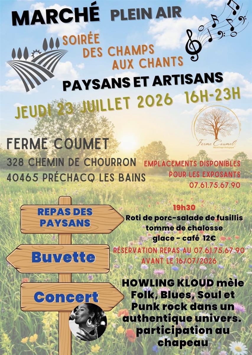 SOIREE DES CHAMPS AUX CHANTS