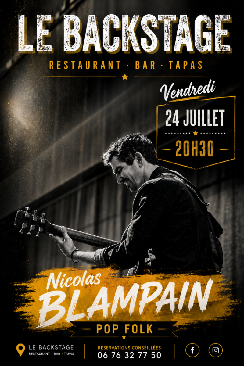 Concert Nicolas BLAMPAIN au Backstage