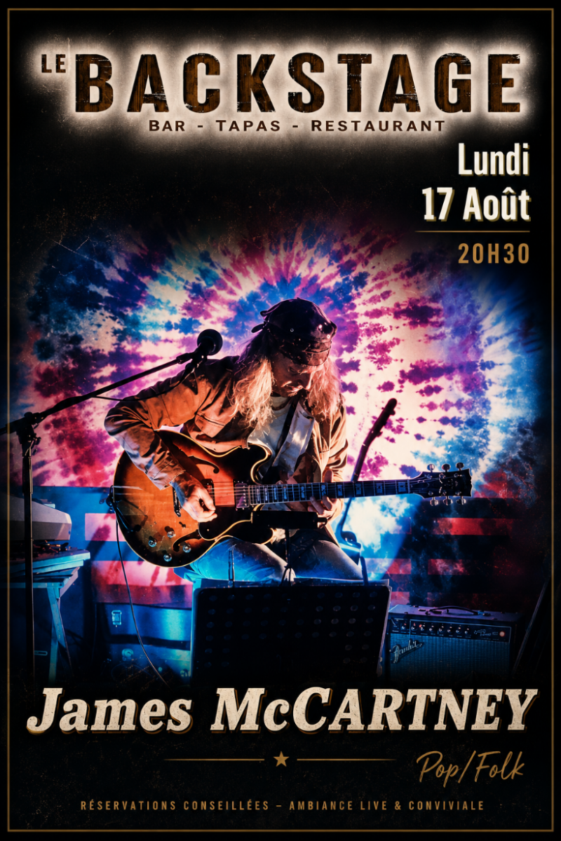 Concert James McCartney au Backstage