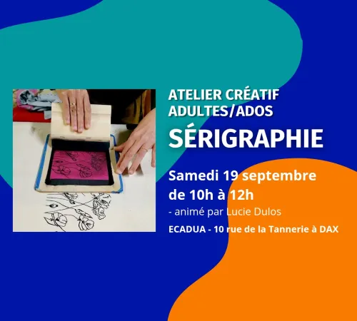 Atelier d'initiation à la sérigraphie