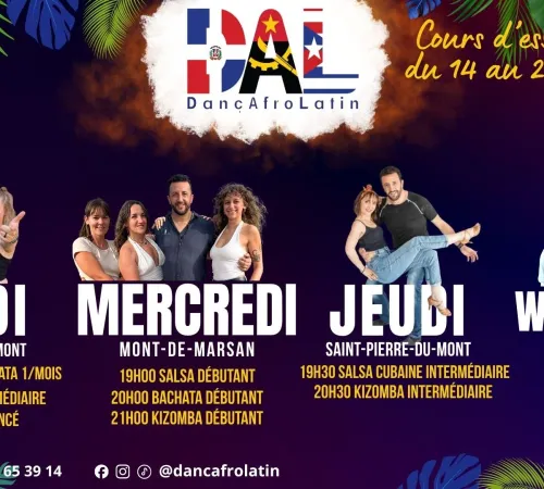 Viens apprendre a danser la salsa, la bachata , la kizomba à mont de marsan