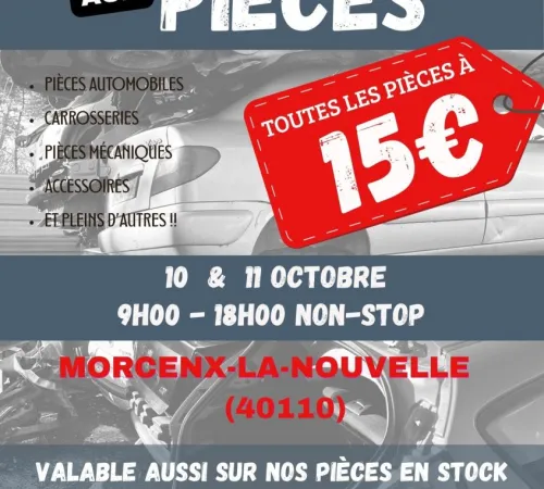 🔧 Foire aux pièces automobiles d’occasion – Samson Services