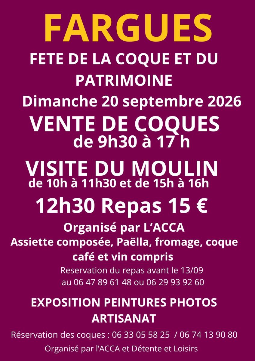 FETE DE LA COQUE ET D ...