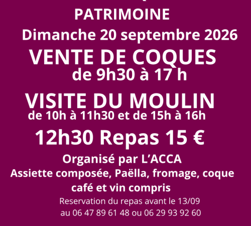 FETE DE LA COQUE ET DU PATRIMOINE