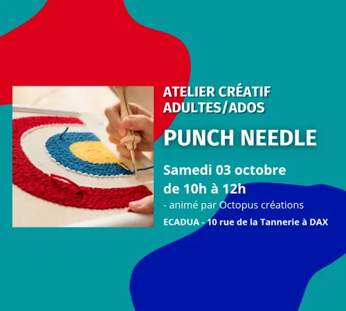 Atelier créatif Punch needle / Adultes et ados