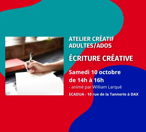 Atelier d’écriture créative / Adultes et ados