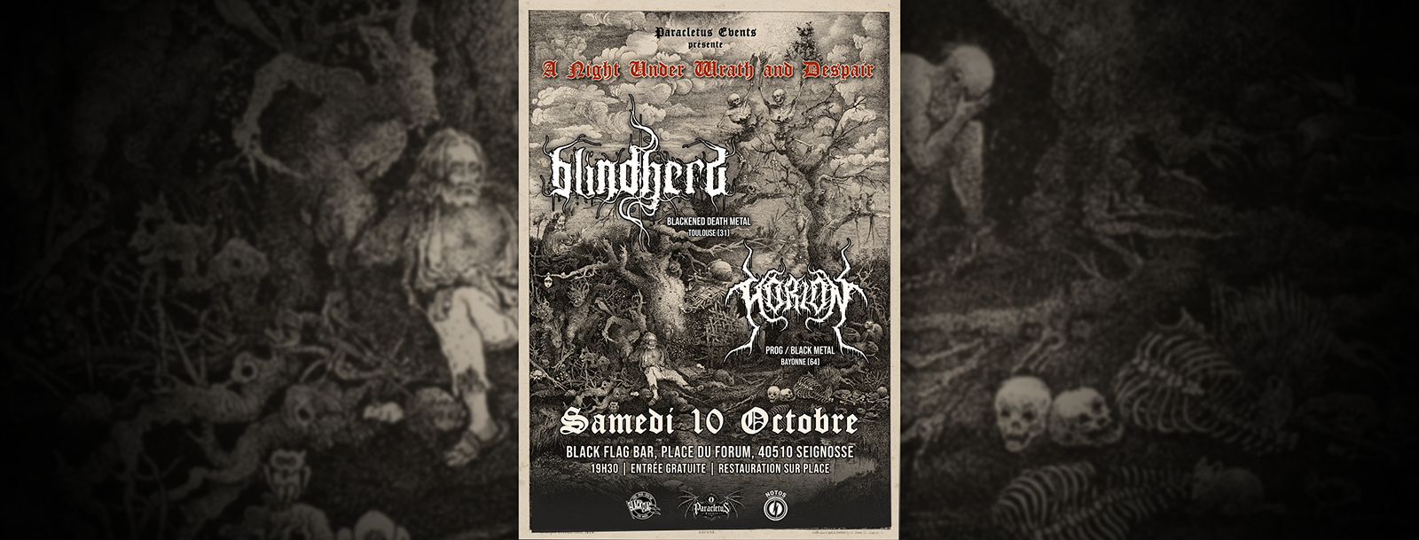 CONCERT BLACK METAL | BLINDHERD + HORION, Blackflag Bar / Seignosse