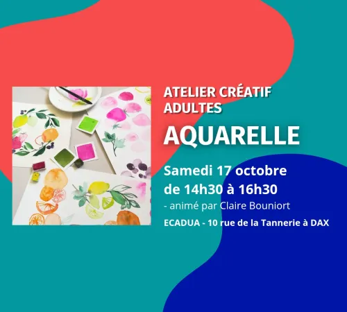 Atelier d'initiation à l'aquarelle / Adultes