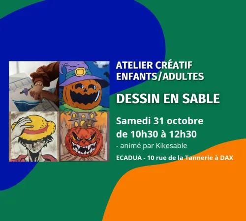 Atelier créatif Dessin en sable / Adultes et enfants