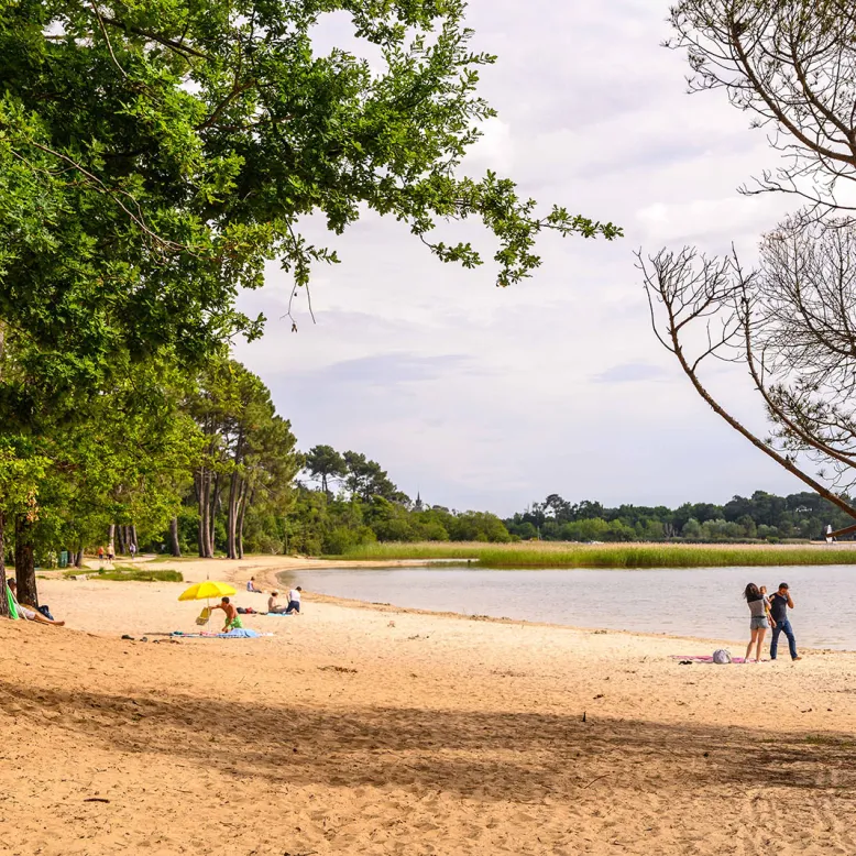 Plage de Navarrosse au Lac de Biscarosse