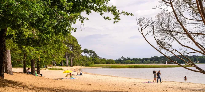 Plage de Navarrosse au Lac de Biscarosse