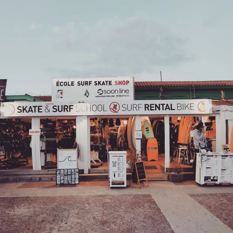 Surf Shop Moliets Soonline Skate Surf school