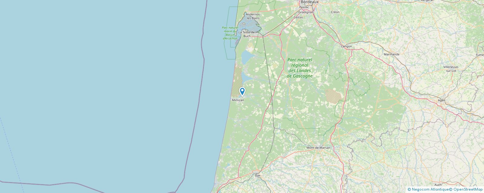 Plage de SainteEulalieenBorn Plages des Landes à ParentisenBorn