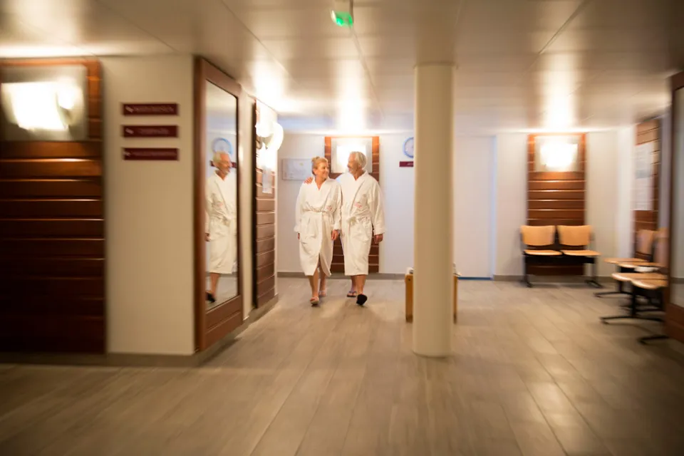 The thermal baths of the Grand Hotel