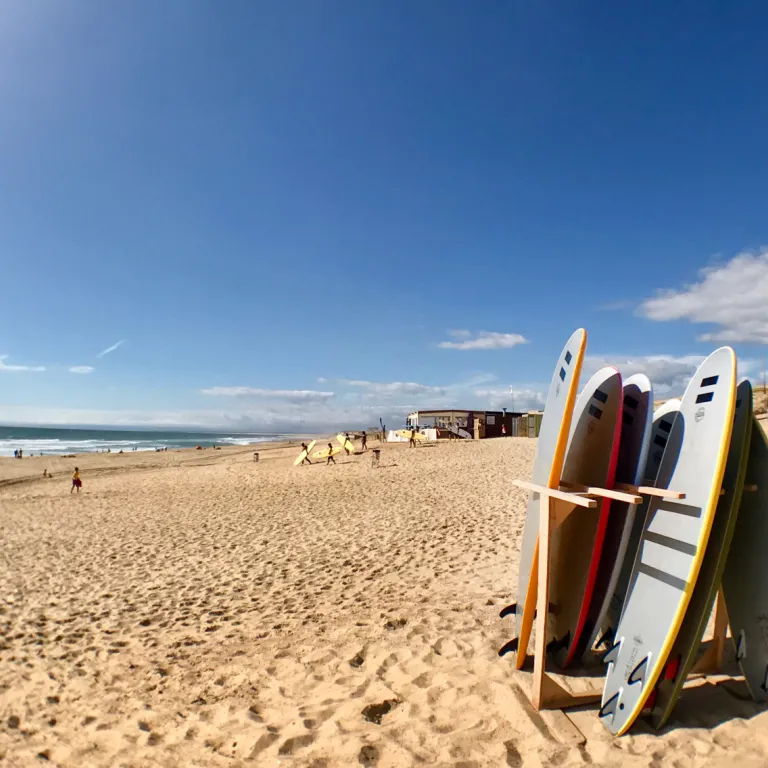 Surf spots in the Landes