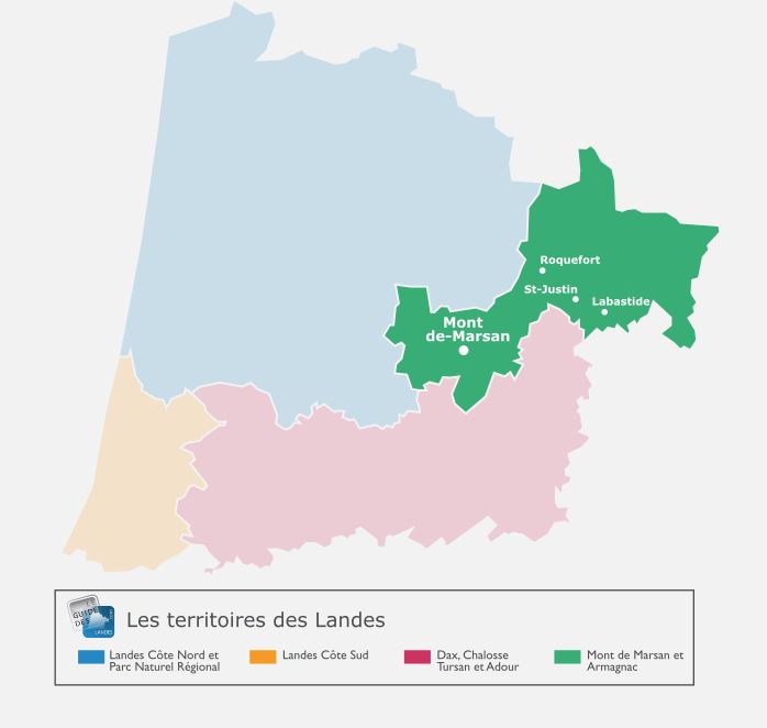 carte Landes d'Armagnac