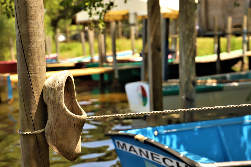 Les barques de la Réserve du Courant d'Huchet