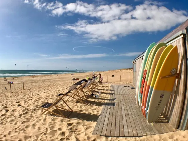 Beach, surfing and trendy atmosphere in Hossegor